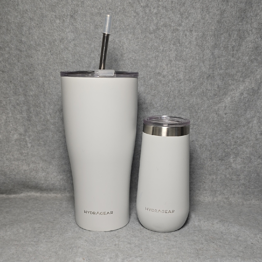 HydraGear White Tumbler Set NWOT